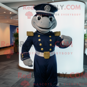 Mascot character of a Navy...