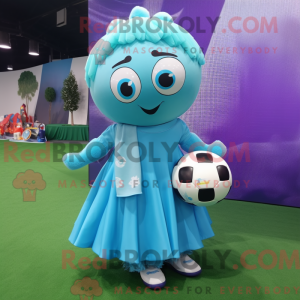 Mascot character of a Cyan...