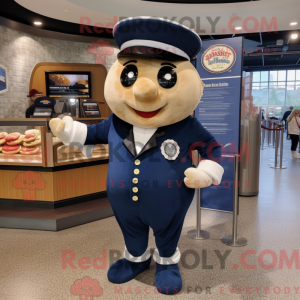 Mascot character of a Navy...