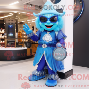 Postava maskota Sky Blue...