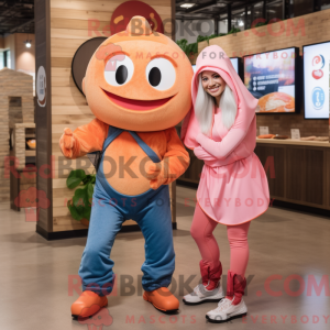 Mascot character of a Peach...