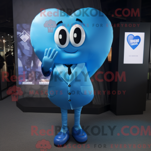 Mascot character of a Blue...