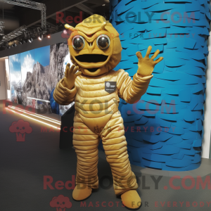 Maskottchen eines goldenen...