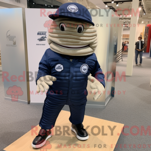 Mascot character of a Navy...