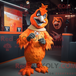 Mascot karakter van oranje...