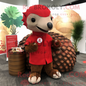 Mascot character of a Red...