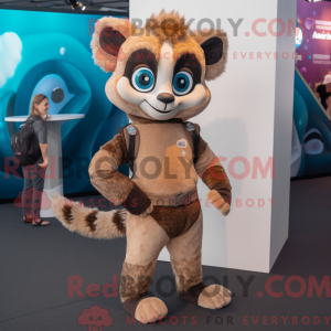 Postava maskota Tan Lemur...