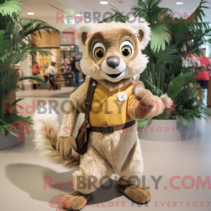 Mascot karakter van een Tan...