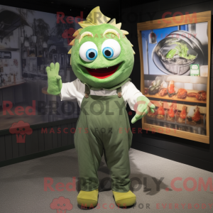 Mascot character of a Green...