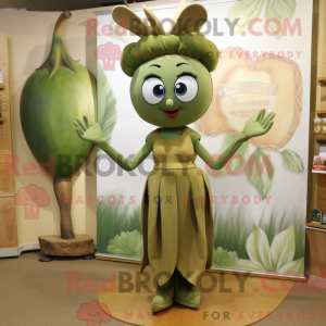 Mascot character of a Olive...