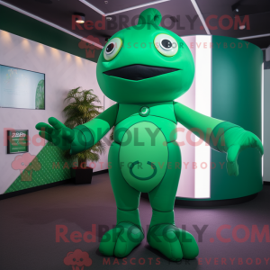 Mascot character of a Green...