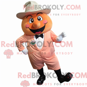 Maskotkarakter av en Peach...