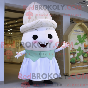 Mascot character of a White...