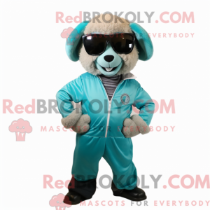 Mascot character of a Teal...