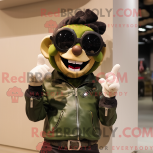 Mascot character of a Olive...