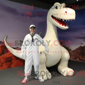 Mascot character of a White...