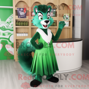 Mascot character of a Green...