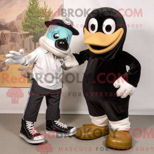 Maskottchen eines schwarzen...