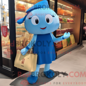 Mascot character of a Blue...