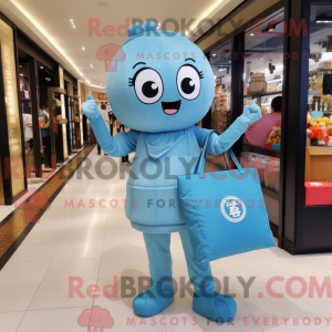Mascot character of a Blue...