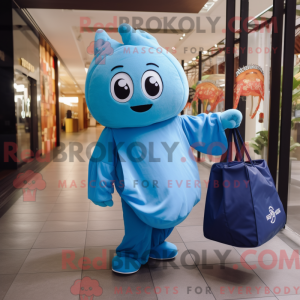 Mascot character of a Blue...