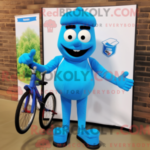Mascot character of a Blue...