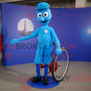Mascot character of a Blue...