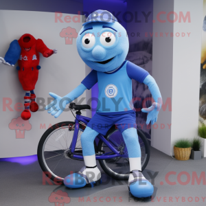 Mascot character of a Blue...