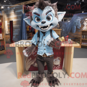 Mascot character of a Brown...