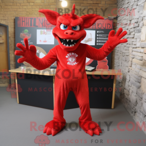 Maskottchen eines roten...