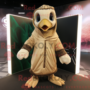 Mascot character of a Beige...