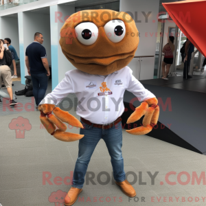 Mascot character of a Brown...
