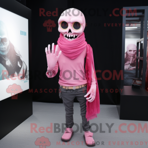 Mascot character of a Pink...