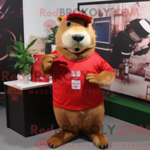 Mascot character of a Red...