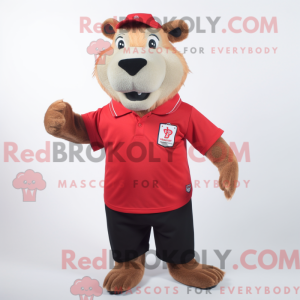 Mascot character of a Red...