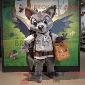 Mascot character of a Gray...
