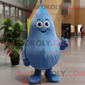 Mascot character of a Blue...