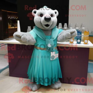 Personnage mascotte d ours...