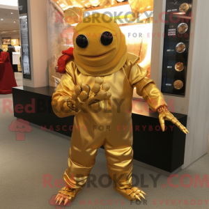 Maskotfigur av en...