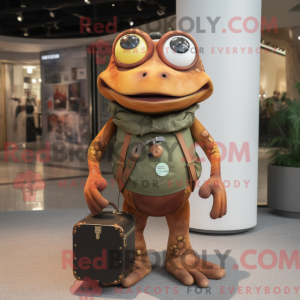 Postava maskota Rust Frog...