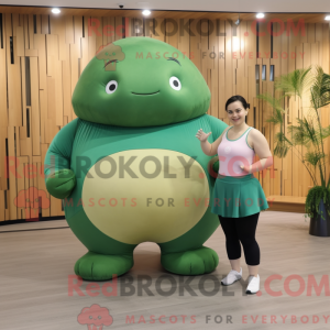 Mascot character of a Green...