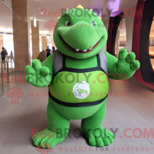Mascot character of a Green...