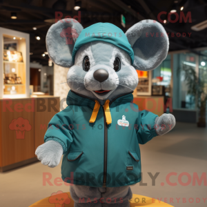 Postava maskota Teal Mouse...