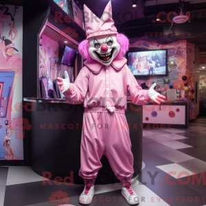 Mascot character of a Pink...