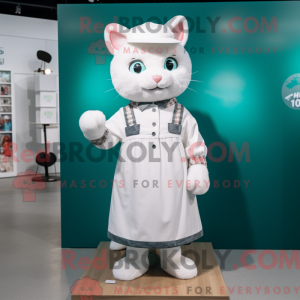 Maskot karakter af en hvid...