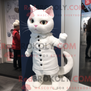 Mascot character of a White...
