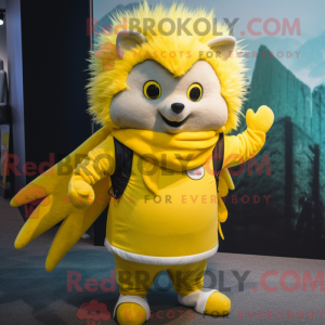 Postava maskota žlutého...