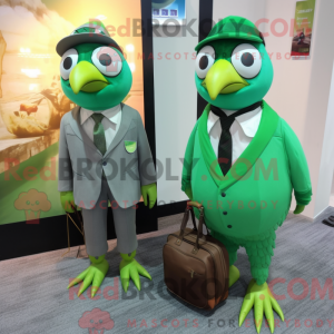 Mascot character of a Green...