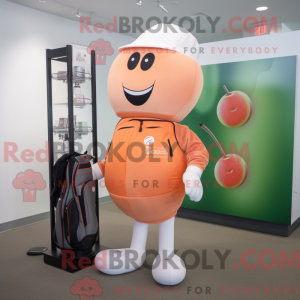 Mascot character of a Peach...