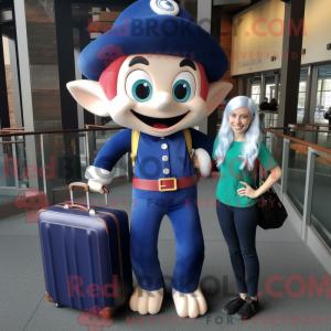 Mascot character of a Navy...